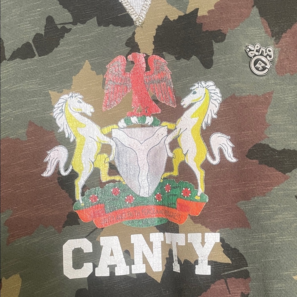 LRG Camo Crewneck Sweater - Green, Brown, Black - Picture 3 of 7